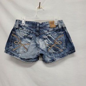 Bke Denim Distressed Jean Shorts Women Size 0